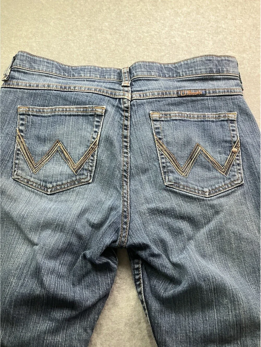 Wrangler Q Baby Western Jeans Bootcut Women's Size 9/10 X 32 Blue Rodeo EUC
